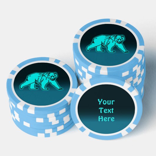 Blue Kodiak-Beer Poker Chips (Opstapeling)