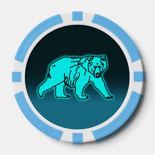 Blue Kodiak-Beer Poker Chips (Voorkant)