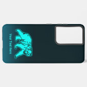 Blue Kodiak-Beer Samsung Galaxy Hoesje (Linkerkant)