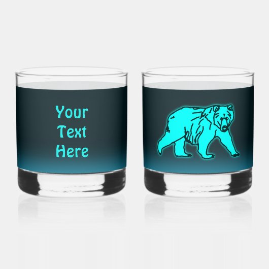 Blue Kodiak-Beer Whisky Glas (Achterkant)