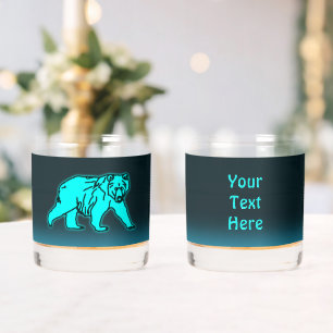 Blue Kodiak-Beer Whisky Glas