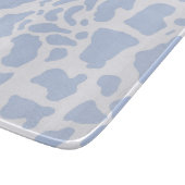 Blue Koe Spots Animal Print Patroon Snijplank (Hoek)
