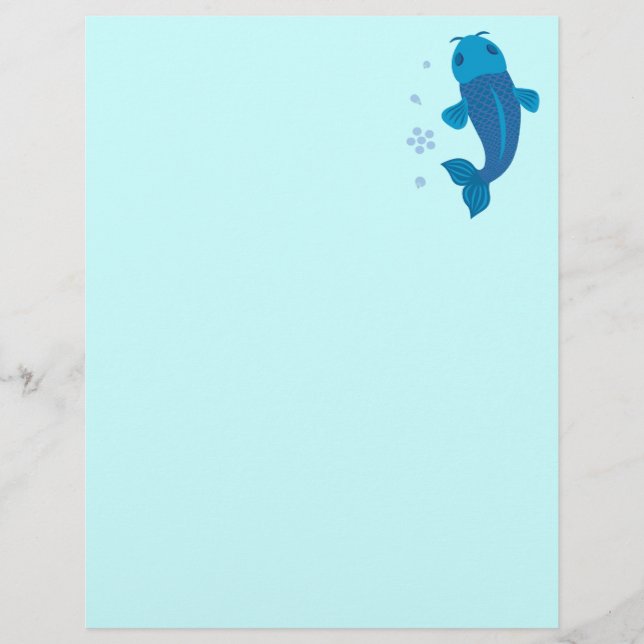 Blue Koi Fish (Voorkant)