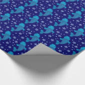 Blue Koi Fish Cadeaupapier (Hoek)