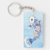 Blue Koi Fish Keychain (Voorkant)