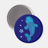 Blue Koi Fish Magneet (Voorkant / Achterkant)