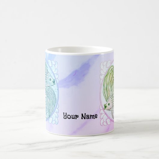 Blue Koi Fish-mok Koffiemok (Center)