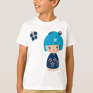 Blue Kokeshi Triplet Kind T-shirt