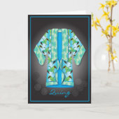 Blue Komono-Kaart Kaart (Gele Bloem)