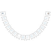 Blue Korean Doljanchi Happy Birthday Vlaggetjes (Alle)