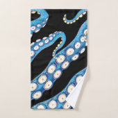 Blue Kraken Octopus Tentacles Art Bad Handdoek (Handdoek)