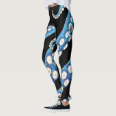 Blue Kraken Octopus Tentacles Art Leggings (Links)