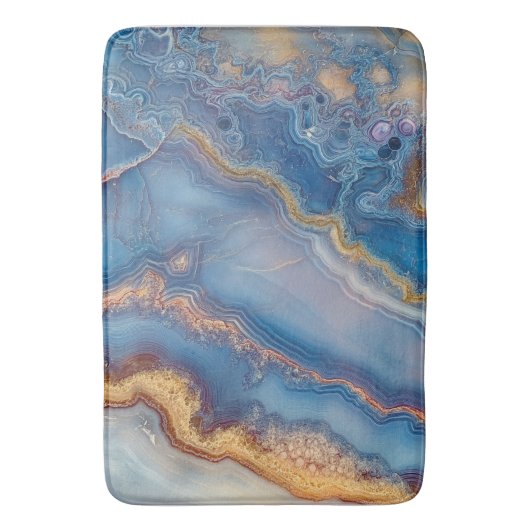 Blue Lace Agate Badmat (Voorkant Verticaal)