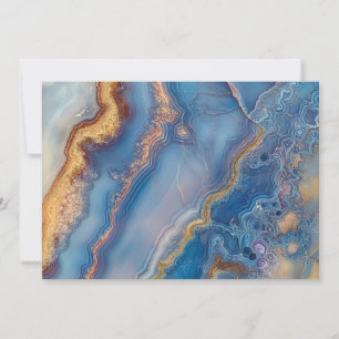 Blue Lace Agate Feestdagenkaart