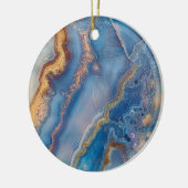 Blue Lace Agate Keramisch Ornament (Links)
