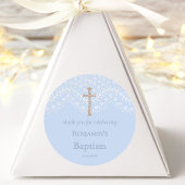 Blue Lace Baptism Hartelijk dank voor uw klassieke Ronde Sticker