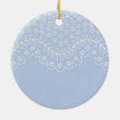 Blue Lace Baptism Keepomwille Ornament (Achterkant)
