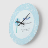 Blue Lace Boy Baptisme Grote Klok (Hoek)