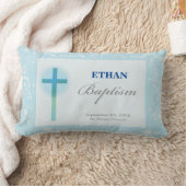 Blue Lace Boy Baptisme Kussen (Deken)