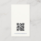 Blue Lace Elegant Wedding Details KAART Visitekaartje (Achterkant)