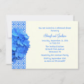 Blue Lace en Hydrangeas Rehearsal Dinner Kaart (Voorkant)