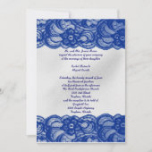 Blue Lace Invites Kaart (Voorkant)