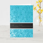 Blue Lace Jubileum Kaart (Gele Bloem)