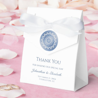 Blue Lace Mandala Wedding Bedankdoosjes