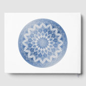 Blue Lace Mandala Wedding Gastenboek (Achterkant)