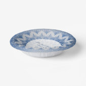 Blue Lace Mandala Wedding Papieren Kommen (Gebogen)