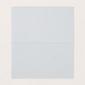 Blue Lace Mandala Wedding Place Card Kaart (Binnenkant ongevouwen)