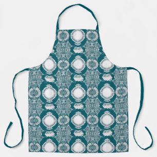 Blue Lace Pattern Schort