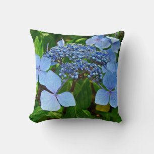 Blue Lace-Pet Hydrangea Blossom - Pillow Kussen