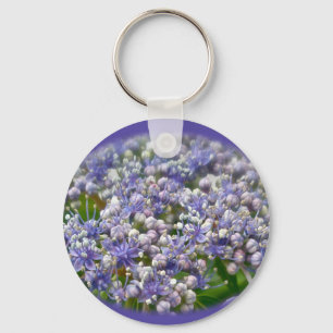 Blue Lace Pet Hydrangea Flowers Sleutelhanger