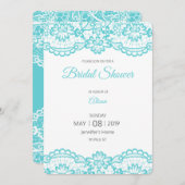 Blue Lace Vrijgezellenfeest Card Kaart (Voorkant / Achterkant)