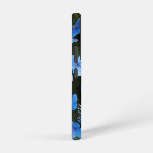 Blue Lacecap Hydrangea Blooms Floral Samsung Galaxy Hoesje (Rechterkant)