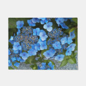 Blue Lacecap Hydrangea Floral Deurmat (Voorkant)