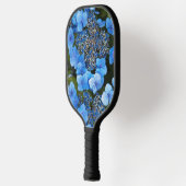 Blue Lacecap Hydrangea Floral Pickleball Paddle (Links)