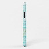 Blue Laced Flower Case-Mate iPhone Case (Achterkant/rechts)