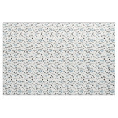 Blue Lacrosse Sticks and Hearts Pattern Stof (Fat Quarter)