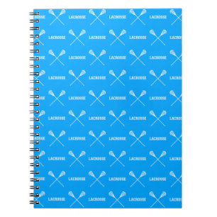 Blue Lacrosse Sticks notebook Notitieboek
