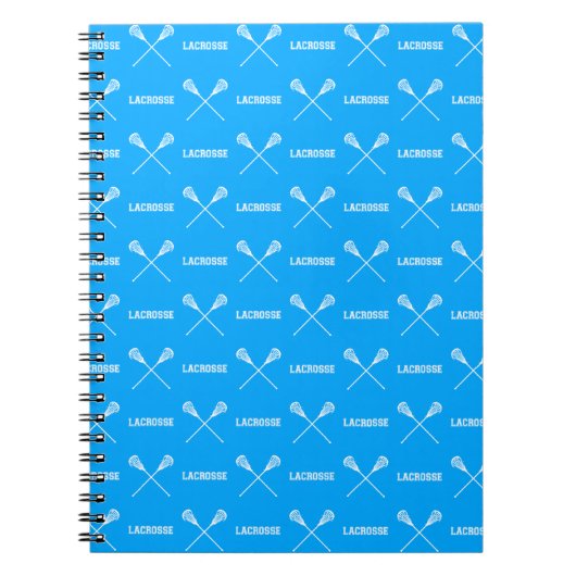 Blue Lacrosse Sticks notebook Notitieboek (Voorkant)