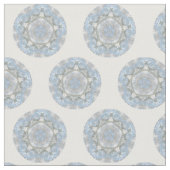 Blue Lacy Abstract Stof (Close Up)