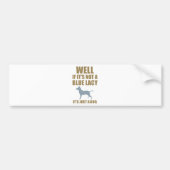 Blue Lacy Bumpersticker (Voorkant)