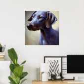 Blue Lacy Dog Poster (Thuiskantoor)