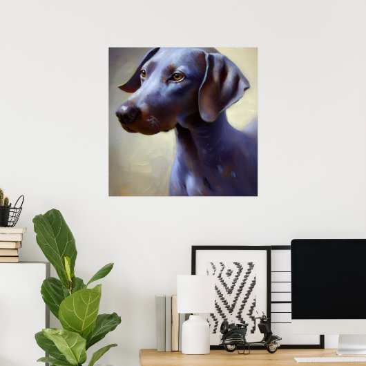 Blue Lacy Dog Poster (Thuiskantoor)