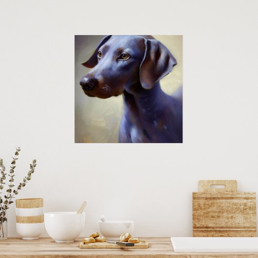 Blue Lacy Dog Poster (Keuken)