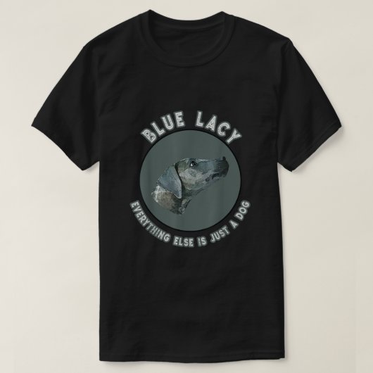 Blue Lacy Hunting Dog T-shirt (Design voorkant)