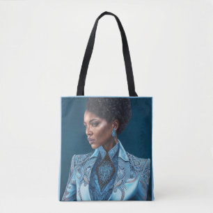 Blue Lady 3-Canvas tas