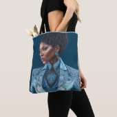 Blue Lady 3-Canvas tas (Dichtbij)